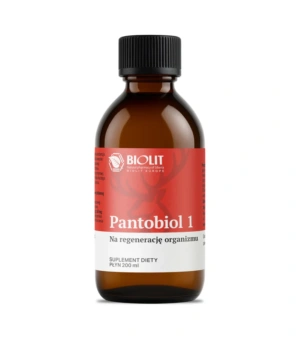 Pantobiol 1 – suplement diety na regenerację organizmu, płyn 200 ml, ekstrakty roślinne i poroże jelenia
