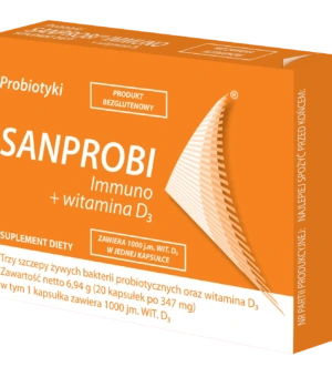 SanProbi Immuno + witamina D3, 20 kapsułek